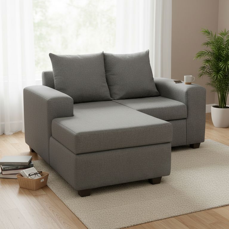 Sofá Modular 3 cuerpos Kahlo 167x86x80 cm Beige