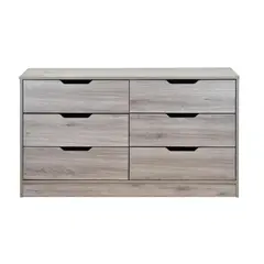 MOBIKIT - Cómoda 6 Cajón(es) Misuri 40x68x10 cm Roble Santana