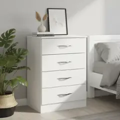 HOGA - Cómoda 4 Cajón(es) Micaela 56x93x11 cm Blanco