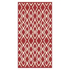 MASEL - Alfombra Shag-Anat1 160x230 cm Rojo