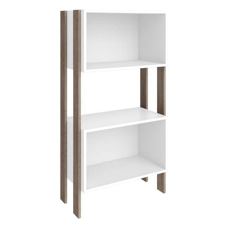 Estante Kirk MDP 1 Nivel(es) 60x114x8 cm Blanco/Rústico