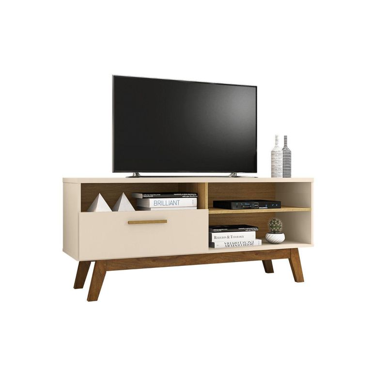 Rack tv 55" Paladio blanco invierno 59x136x38 cm