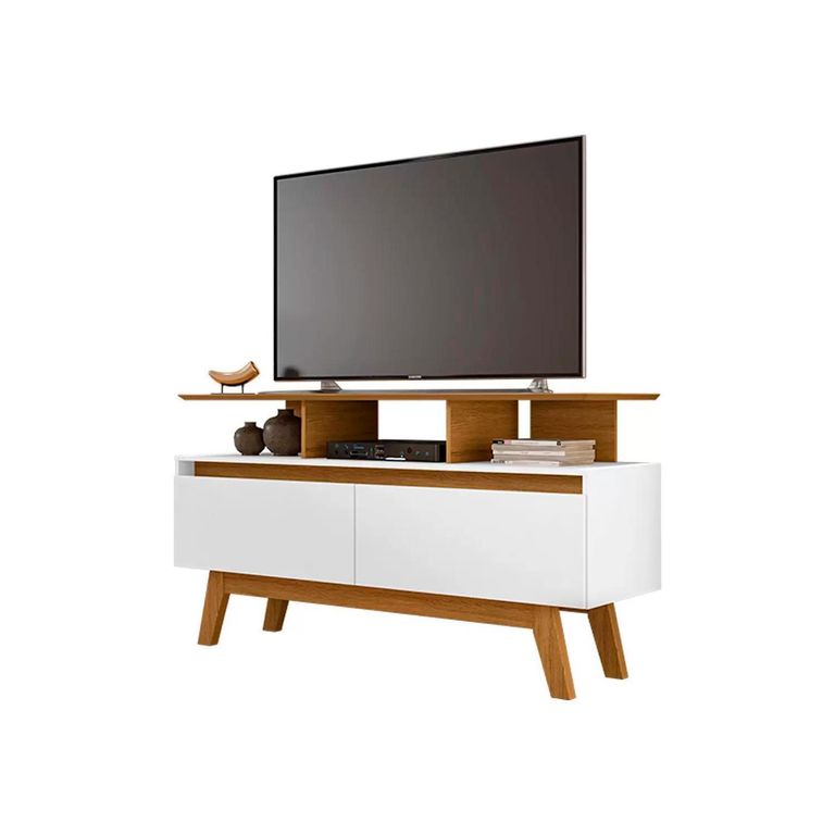 Rack tv 50 rubí 1.2 blanco 65x120x38 cm
