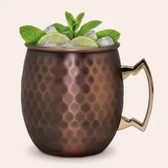 WAYU - Set Vaso Cobre Moscow Mule Acero Inoxidable
