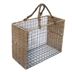 IMPORTADORA USA - Canasto rectangular modelo bohemia 37x17x27 cm