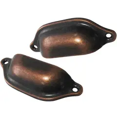 MAMUT - Tirador tipo concha 97 x 35 mm bronce antiguo 1 unid