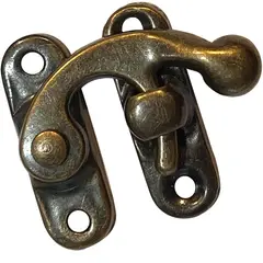 MAMUT - Chapa decorativa cierre derecho 35 x 27 mm bronce envejecido 1 unid