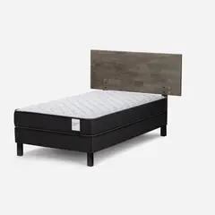 ROSEN - Cama Europea Wave 1,05x1,90 m/Respaldo Tabor Grafito