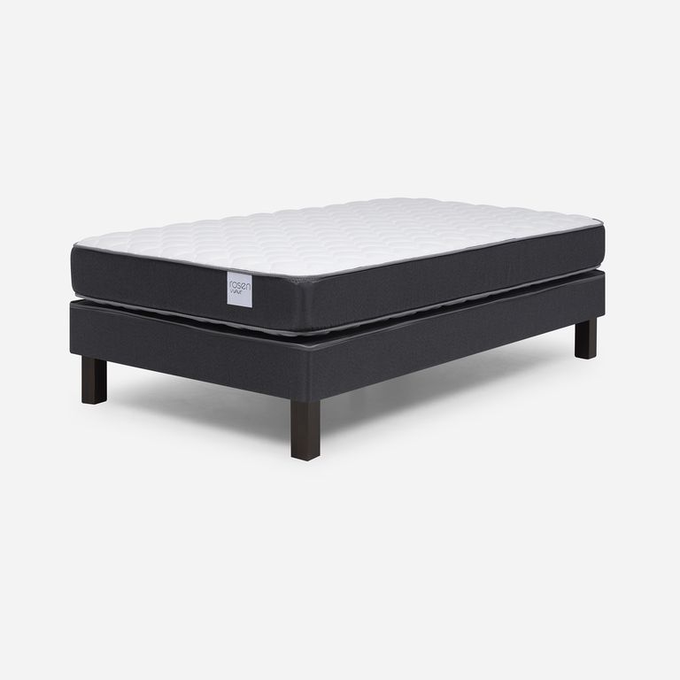 ROSEN Cama 1.5 plazas Europea Wave Gris