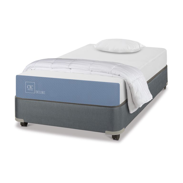 CIC Cama 1 plaza Americana Excellence Gris