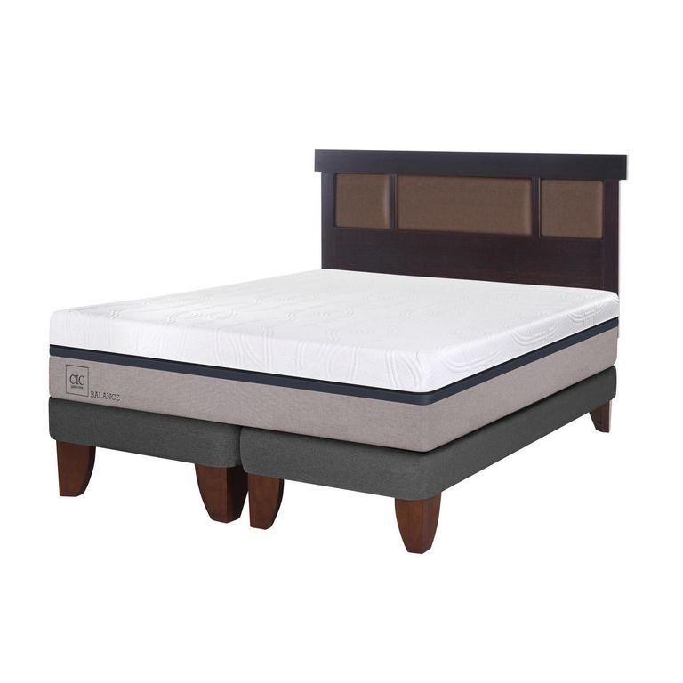 CIC Cama 2 plazas Europea Balance Gris
