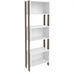 HOGA - Estante James MDP 3 Nivel(es) 60x176x34 cm Blanco/Rústico