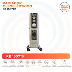 AIROLITE - Radiador 1500 W Oleoeléctrica RB 1507TP Gris