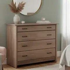 ROSEN - Cómoda 4 Cajón(es) Harland 110x88x50 cm Café