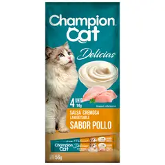 CHAMPION CAT - Snack Delicias para Gato Adulto Pollo 56 gr
