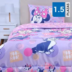 DISNEY - Plumón relleno 200 grs single Minnie shine