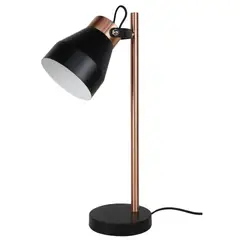 LEDZONE - Lámpara Mesa LZ-BT7020A-NC Negro 15x49 cm