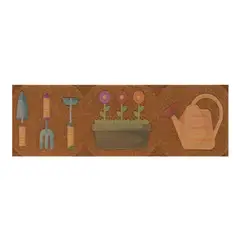DIB - Limpiapiés Coco Look Jardín 25x75 cm Polipropileno Café