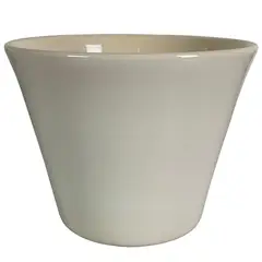 CERAMICA ESPEJO - Macetero Grosseto de Cerámica 17x13 cm Blanco