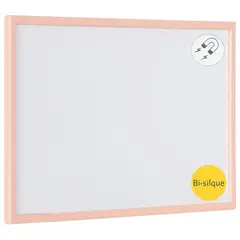 BI SILQUE - Pizarra Blanca Magnét 60x40 Mdf Salmón Bi-silque