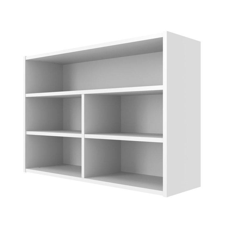 Estante Compaq MDF 5 Nivel(es) 80x55x23.6 cm Blanco