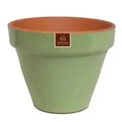 MESTIZA - Macetero Kony de Arcilla 19x15 cm Verde Salvia
