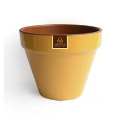 MESTIZA - Macetero Kony de Arcilla 24x19 cm Mostaza Dijon