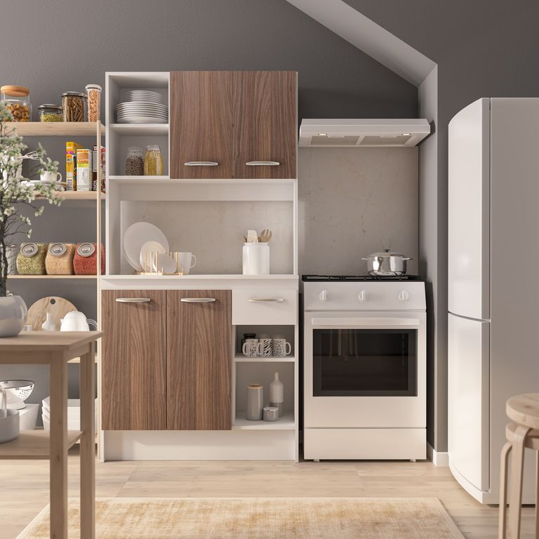 Mueble Cocina Modular Sofía 4 Puertas 1 Cajón 90X180X36 Cm