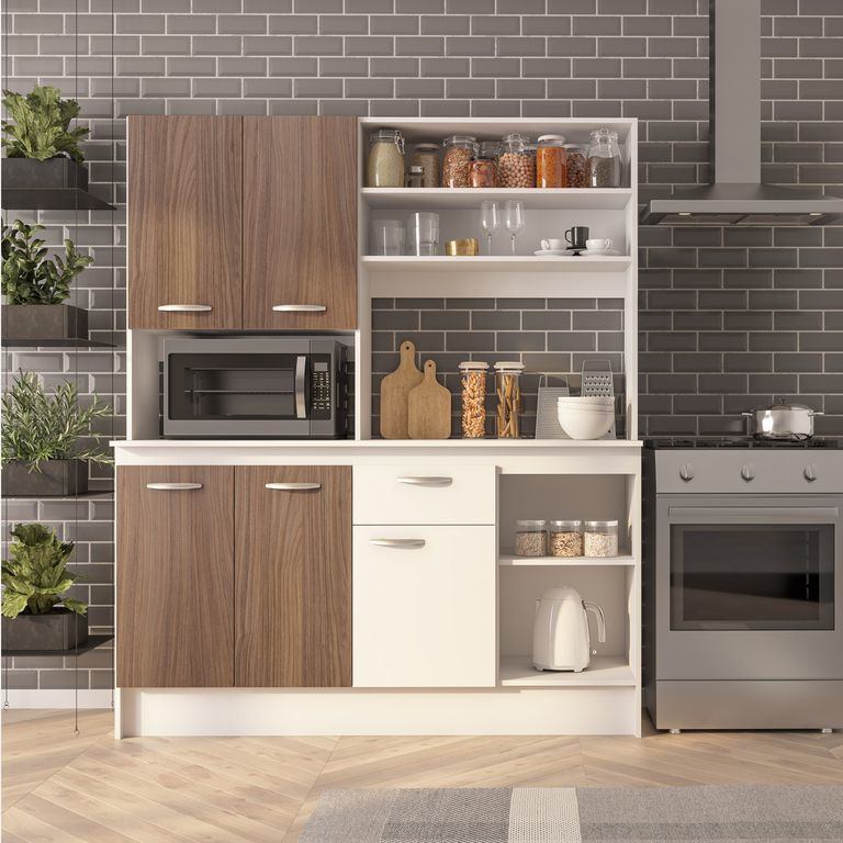 Mueble Cocina Modular 5 Puertas 1 Cajón Paula 150X180X45