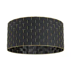 EGLO - Lámpara de techo Acero Negro 1 luz 40W E27