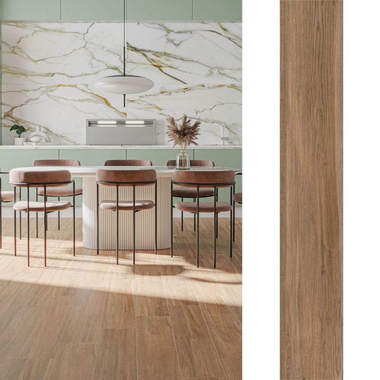 Porcelanato 20x120 cm Mondavio Marrón 1.47 m2