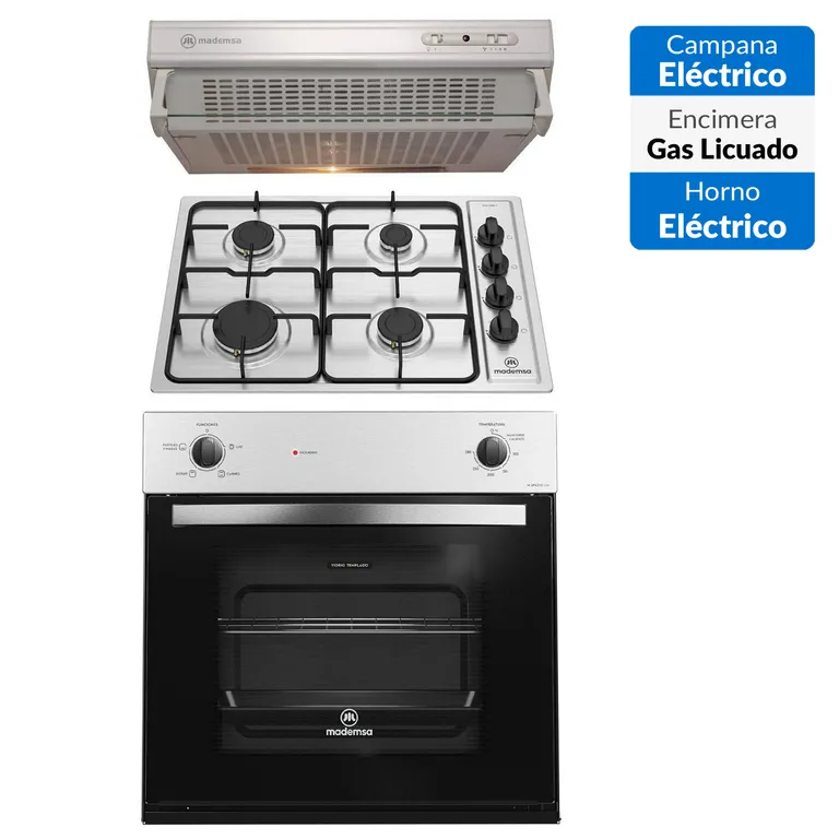 Kit horno M 110A + encimera 435E + campana U160S