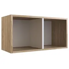 BE DESIGN - Repisa Honey MDP 2 Nivel(es) 60x30x24 cm Café/Blanco