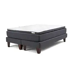 DRIMKIP - Cama Europea Hybrida Full Gris