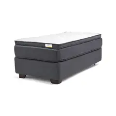 DRIMKIP - Cama 1 Plaza Americana Hybrida Gris