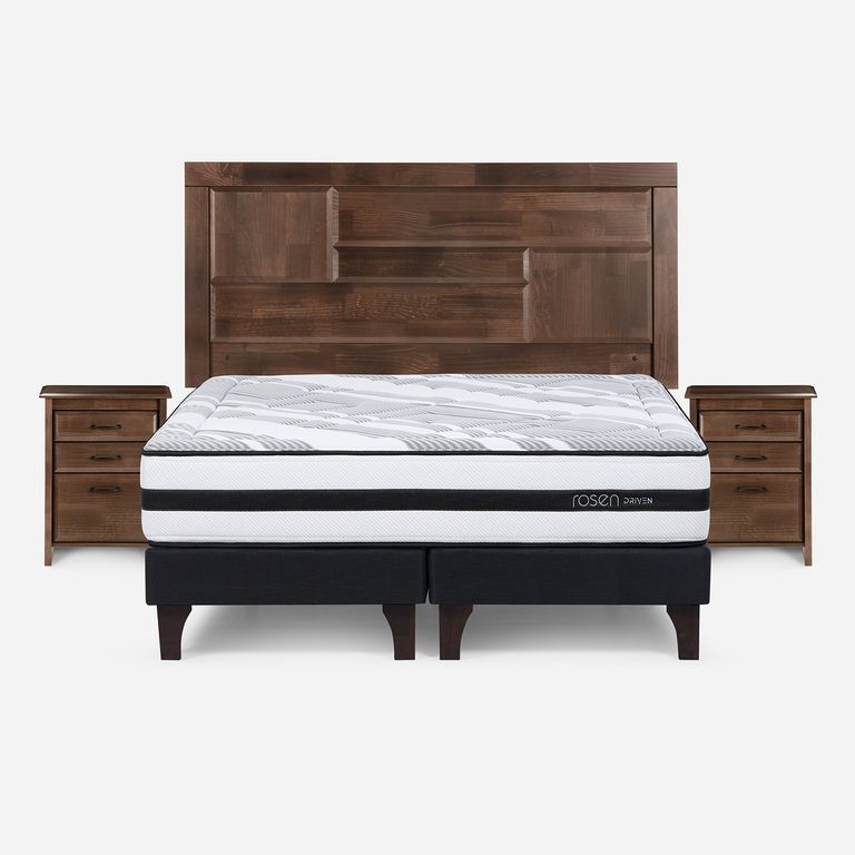 ROSEN Cama Europea Driven 2 Plazas/Muebles