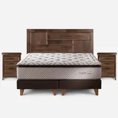 ROSEN - Cama 2 Plazas Europea Nest Blanco