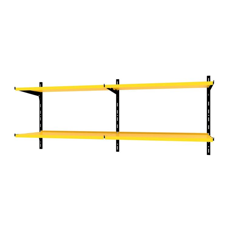 Repisa Grad. Dúo Acero 4 Nivel(es) 120x50x30 cm Amarillo/Negro