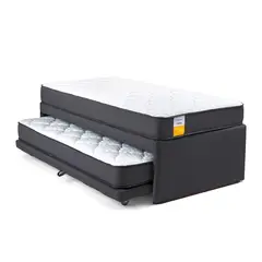 DRIMKIP - Cama 1 plaza Nido Gris