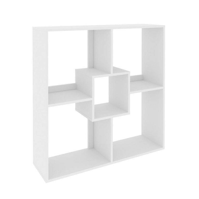 Librero MDP 1 Nivel(es) 90x90x25.6 cm Blanco