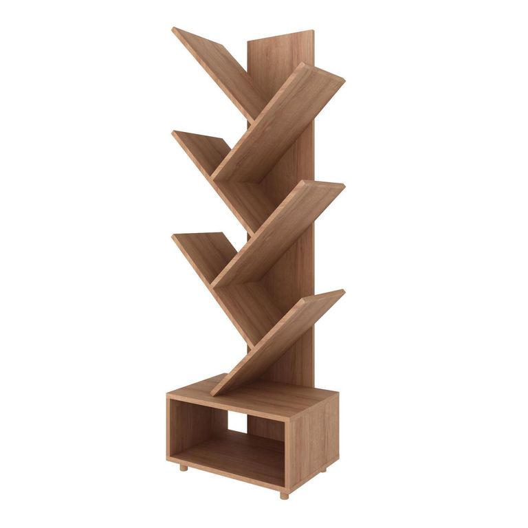 Estante Oficina MDP 5 Nivel(es) 43.3x139.4x31.5 cm Almendra