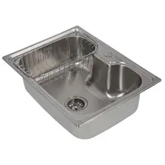 SPLENDID - Lavaplatos Empotrado con Cesta Accesorio 1 Cubeta(s) 60x21x45 cm Acero inoxidable