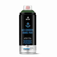 MONTANA COLORS - Pintura Anticorrosiva en Spray Brillante Verde 400ml