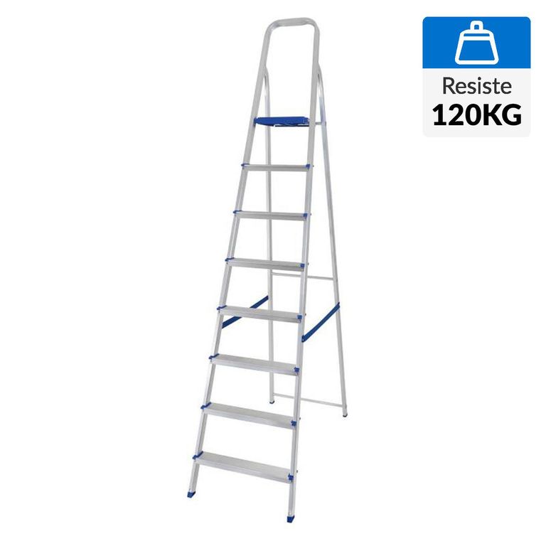 Escalera aluminio tijera 8 peldaños