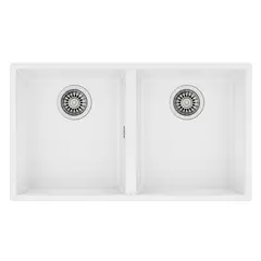 TEKA - Lavaplatos Bajo Encimera 2 Cubeta(s) 76x20x43.5 cm Cuarzo