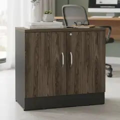 TUHOME - Archivador 2 puertas negro