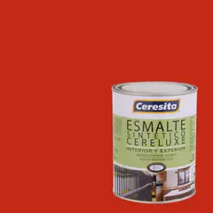 CERESITA - Esmalte Sintético 0.25 galón(es) Brillante Rojo Bermellón