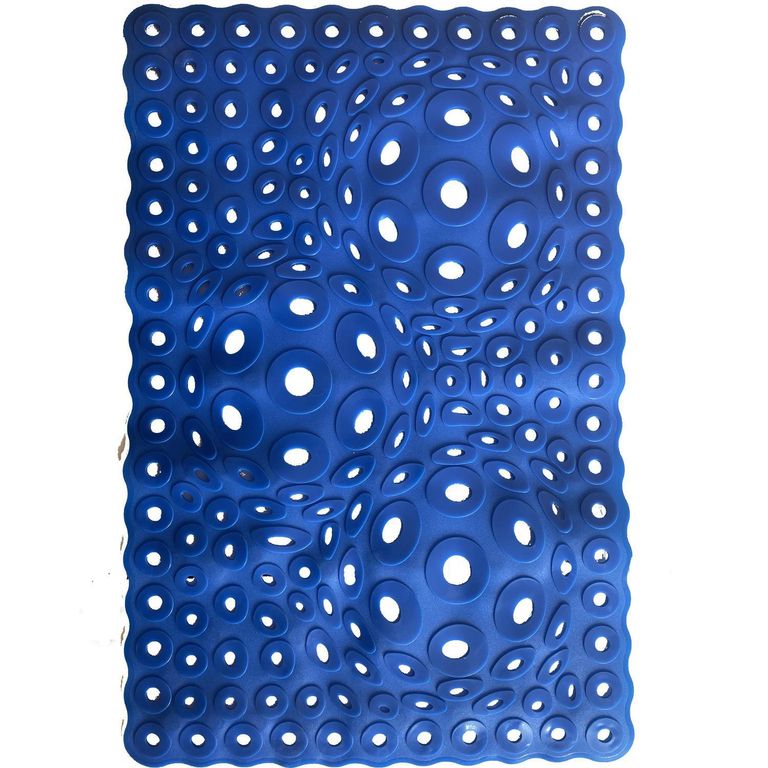 Piso de Baño Esfera azul 56x37 cm PVC Azul