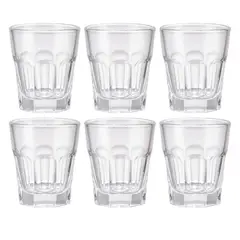 FTA - Set 6 Vasos Shots de Vidrio 0.45 ml Transparente