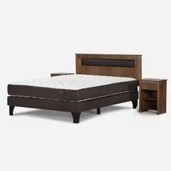 ROSEN - Cama 2 Plazas Europea Ergo T Café
